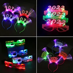 2022 led óculos de luz acima da faixa brilho barra olho usar presente festa aniversário óculos piscando eyewear ano novo decoração