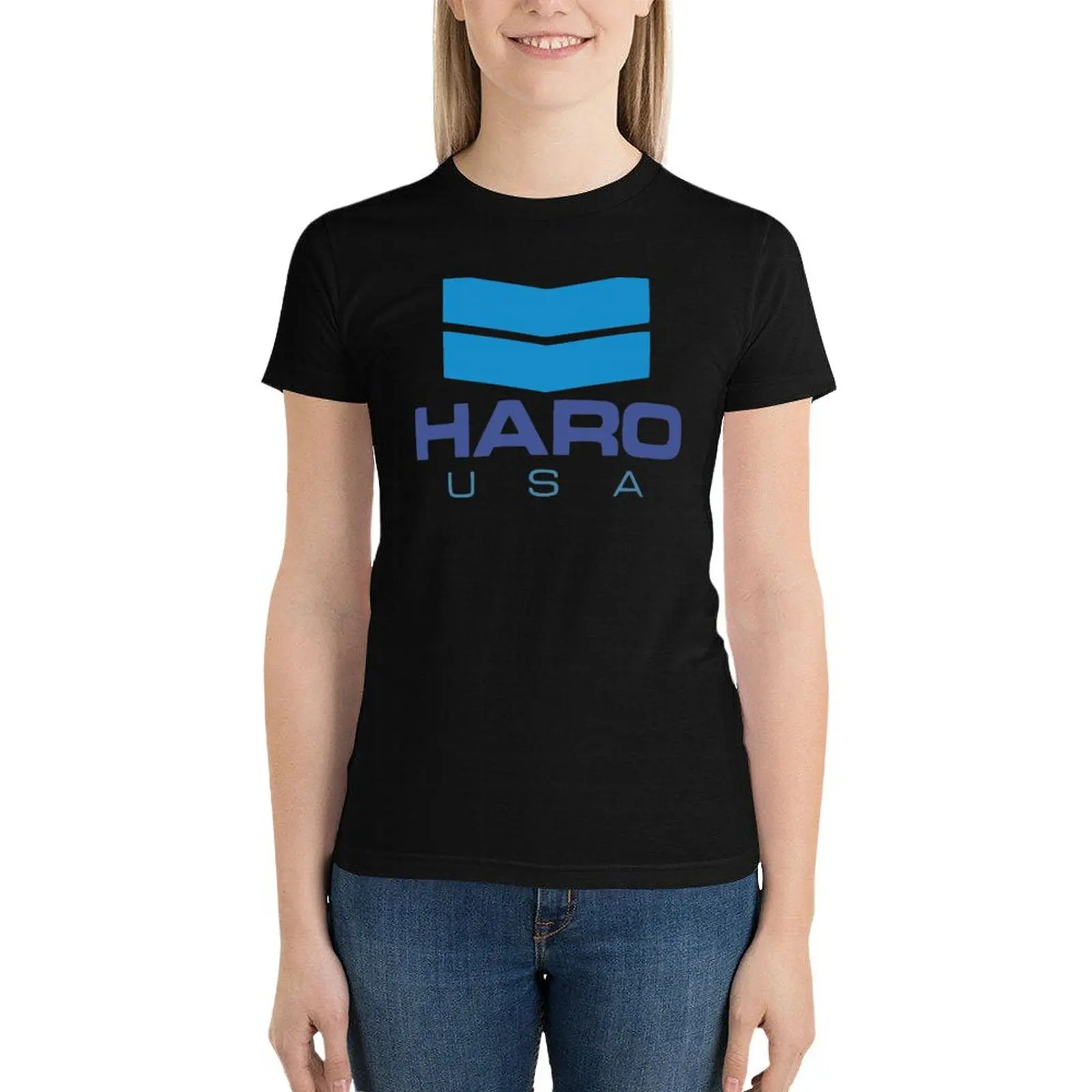 Vintage Haro BMX Logo T-Shirt oversized anime clothes plus size tops cotton t shirts Women