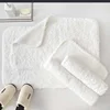 Cotton Bath Mat Hotel Home Long Plush Feet Towel Rugs Thick Anti Slip Bathroom Carpet White Doormat Water Absorbent Floor Mats 2