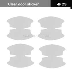 SEAMETAL 8PCS Transparent Car Door Handle Scratch Protection Stickers (Option C)