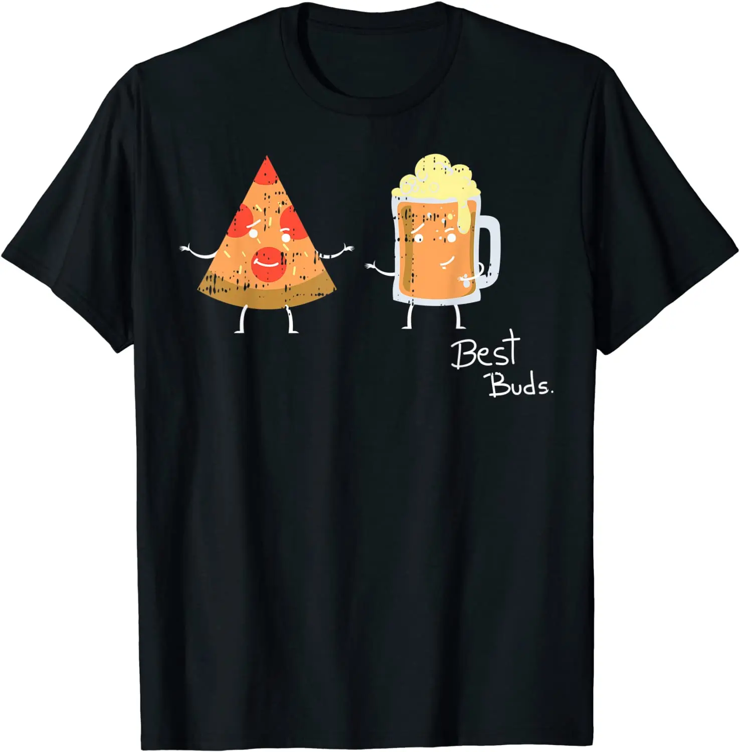 Pizza Beer Best Buds Costume Cute Easy Food Regalo Di Halloween T-Shirt Top In Cotone Camicie Per Studenti T-Shirt Party Cosie Coupons