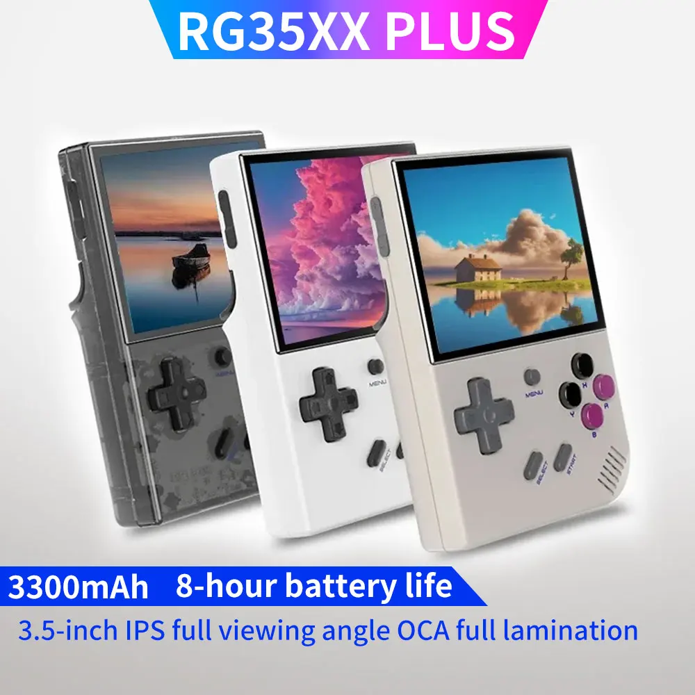 

Консоль игровая ручная RG35XX Plus, 3,5 дюйма, IPS, HDMI