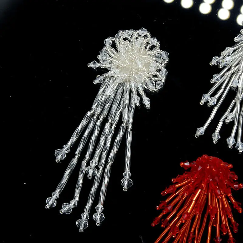 Fringe Trim Irregular Tassel Nail Bead Cloth Paste Bag Earrings Jewelry Accessories Patch DIY Material Clothing Decoration