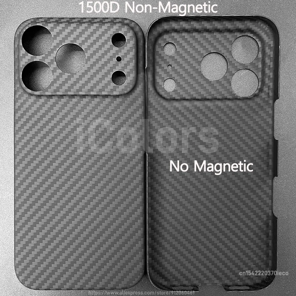 כיסוי מגנטי לאייפון 17 פרו מקס/17 פרו/17 אייר/17, עשוי סיבי פחמן ארמיד, מגן עדשת המצלמה, תואם ל-MagSafe