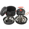 Camping Cooking Set Outdoor Lightweight Equipment Camping Cookware Kit For Traveling Trekking Hiking Supplies 1