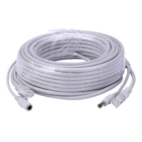 Hamrolte Power Adapter Extension Cable 5M/10M 5.5 * 2.1mm Male Female Power Cord Extend Wire Cable For CCTV network IP Camera 2
