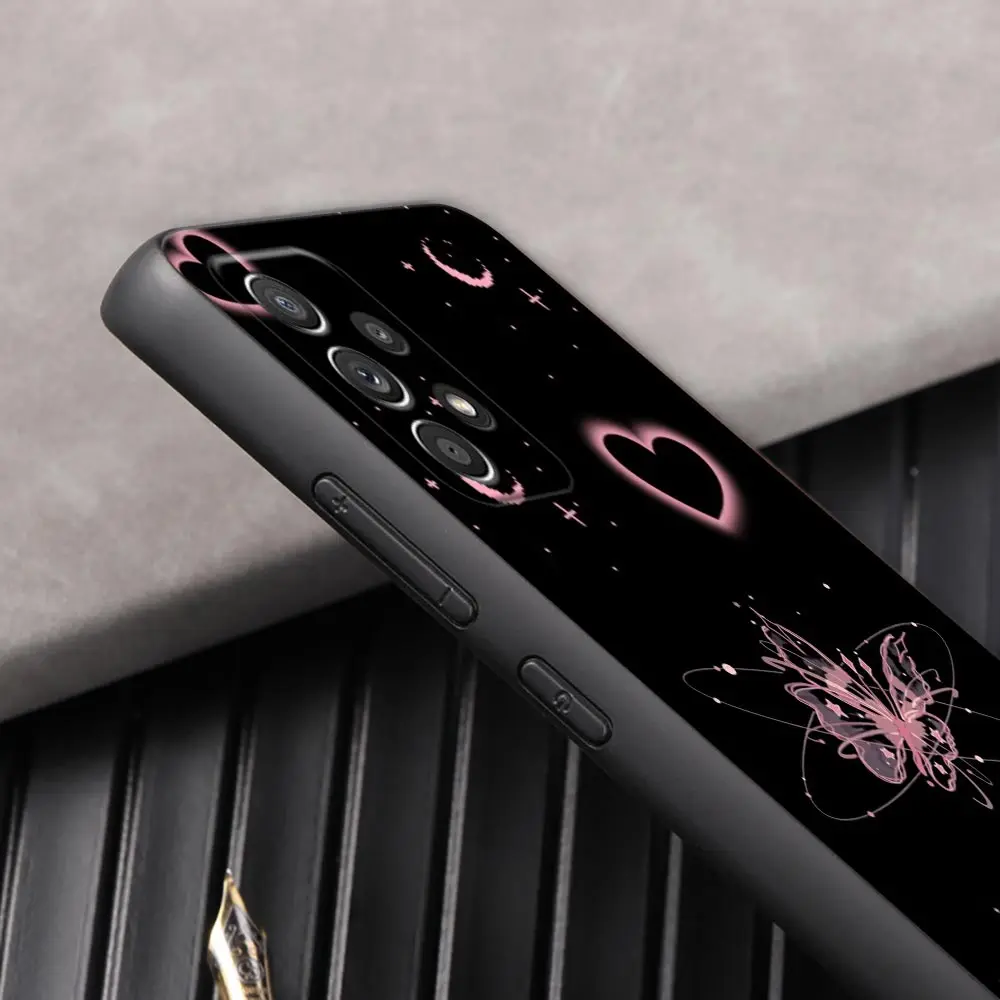 Elegant Black Butterfly Love Phone Cover - Stylish Protective Back Case