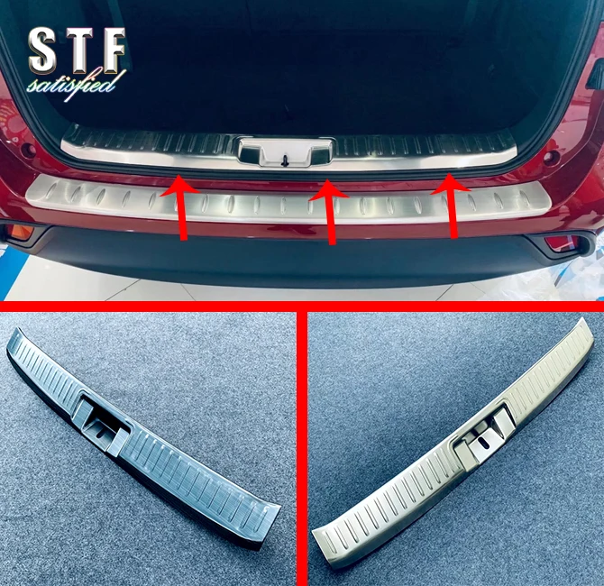 

Stainless Steel Interior Rear Bumper Sill Protector For Toyota Highlander XU70 2021 2022 Car Accessories Stickers