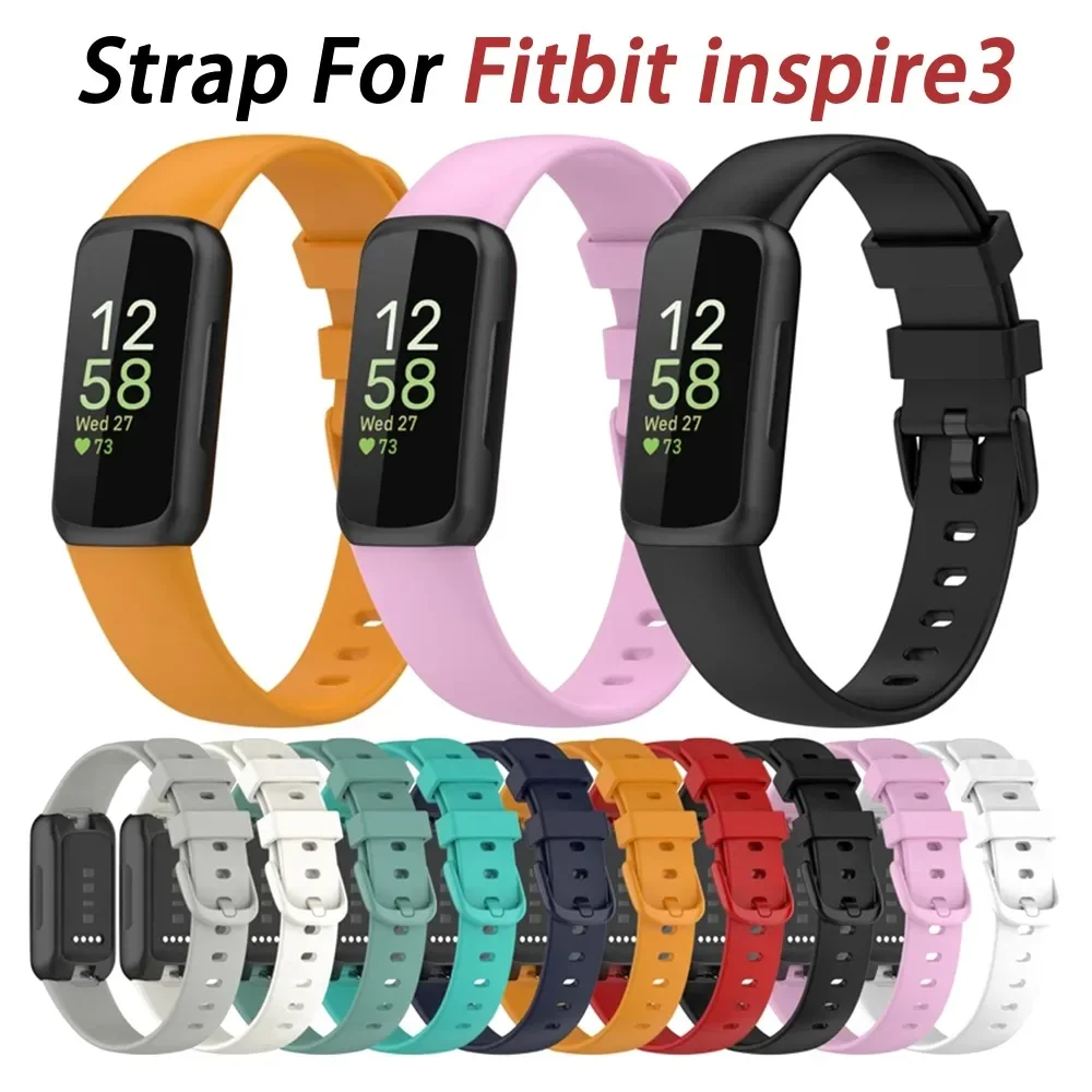 Soft Watch Band for Fitbit Inspire 3 - Fitness Bracelet Replacement Accessory