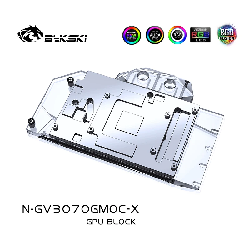 Bykski N-GV3070GMOC-X,GPU Water Block For Gigabyte GeForce RTX 3070 GAMING/VISION/EAGLE 8G OC Graphics Card,GPU Liquid Cooler