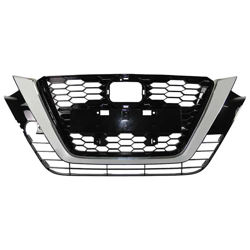 Chrome Upper Grill Front Bumper Hood Grille Fit For 19 NISSAN TEANA custom 2009 2013 for volvo xc60 abs chrome front grille around trim front bumper around trim racing grills trim