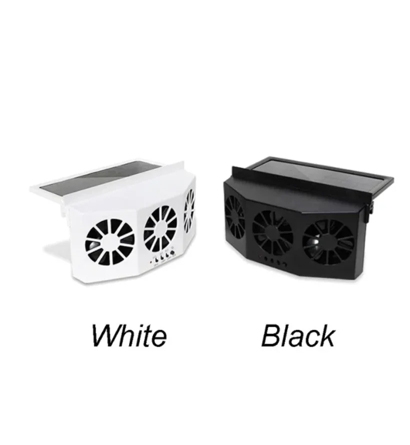 Electric Fan Solar Powered Car Cooler Window Radiator Exhaust Fan Auto Air Vent Radiator Fan Ventilation Cooling System for Car