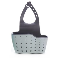 1PC Kitchen Organizer Adjustable Snap Sink Sponge Holder Kitchen Hanging Drain Basket Kitchen Gadgets 2