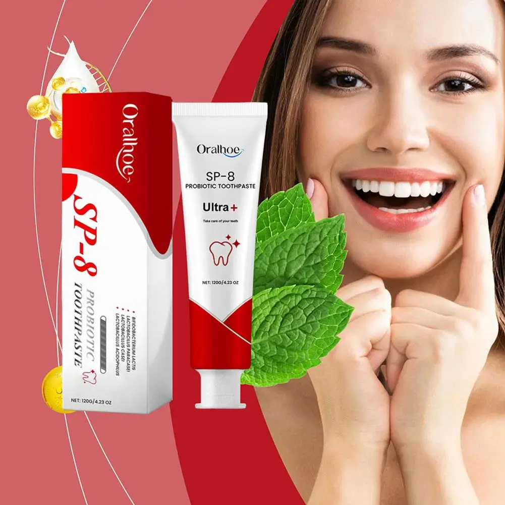 Teeth Whitening Product SP-8 Probiotic Toothpaste Whitening Tooth Remove Plaque Stains Teeth Whitener Oral Hygiene Clean Fresh Breath Dental 100g/120g
