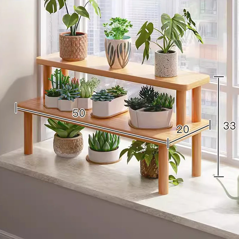 

Large Patio Countertop Plant Shelves Indoor Garden Watering Window Plant Stand Balcony Pots Soporte Para Plantas Home Decoration