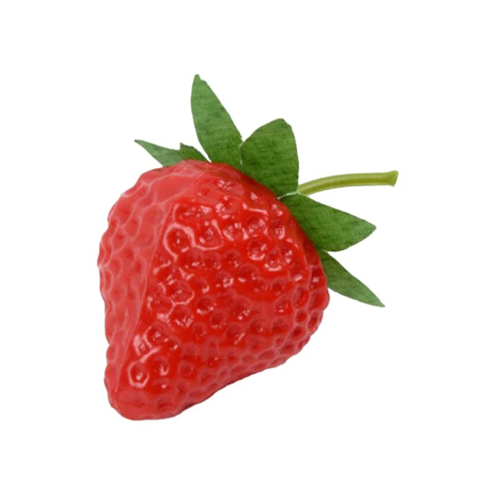 10pcs Artificial Fruitsimulated Strawberry Model Plastic Ornament Craft Photography Background Prop DIY Home Festival Decoration artificial fruits and vegetables