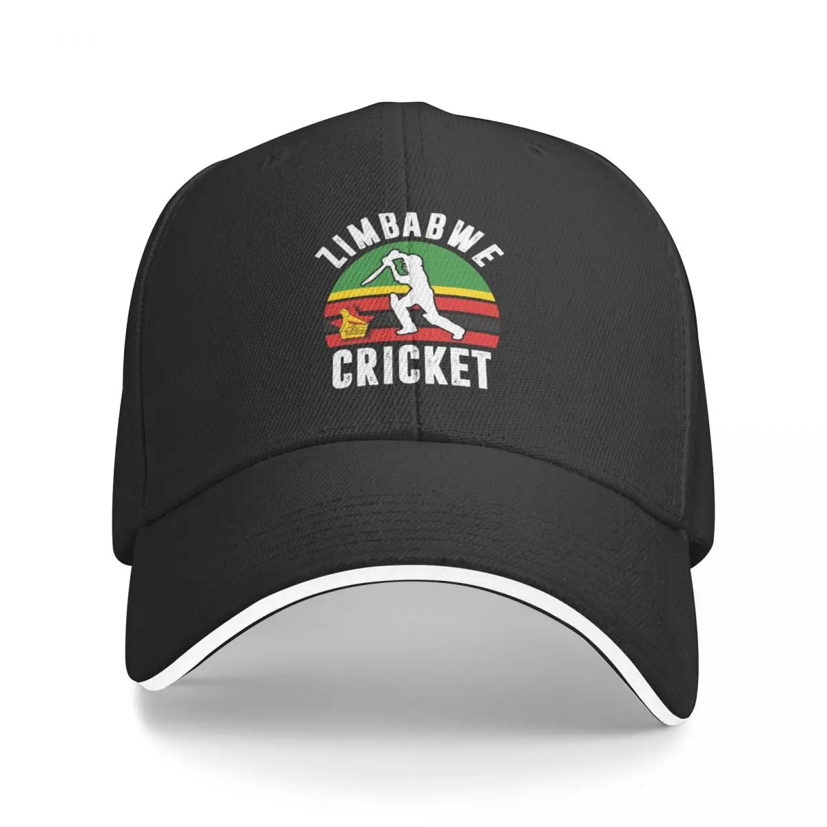 

Zimbabwe Cricket flag sport Baseball Cap Sun Cap Sunhat Hat Luxury Brand Women's Hats For The Sun Men's