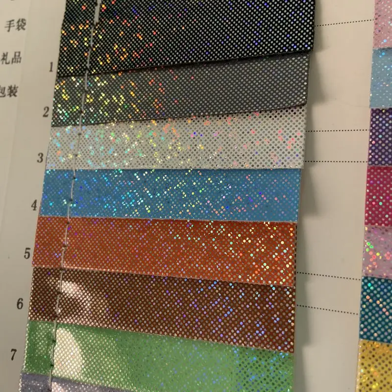 

Лазерная вспышка зеркальный блеск декоративные синтетические кожаные материалы