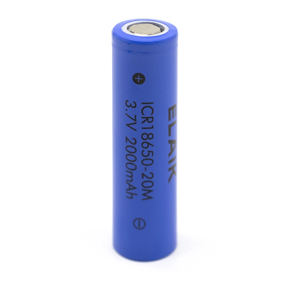 Icr18650 3 6v 2000mah 6pcs rechargeable lithium battery stable