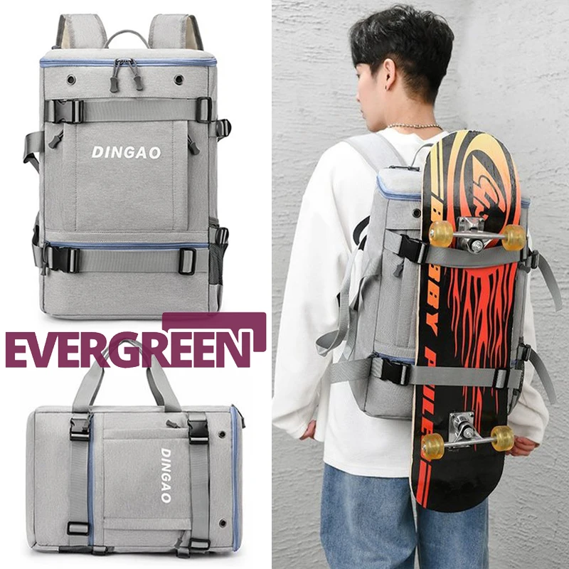 

Sports Backpack Unisex Multi-Functional Skate Bag High School Student Schoolbag Outdoor Large Capacity Ultra-Light Travel Bag