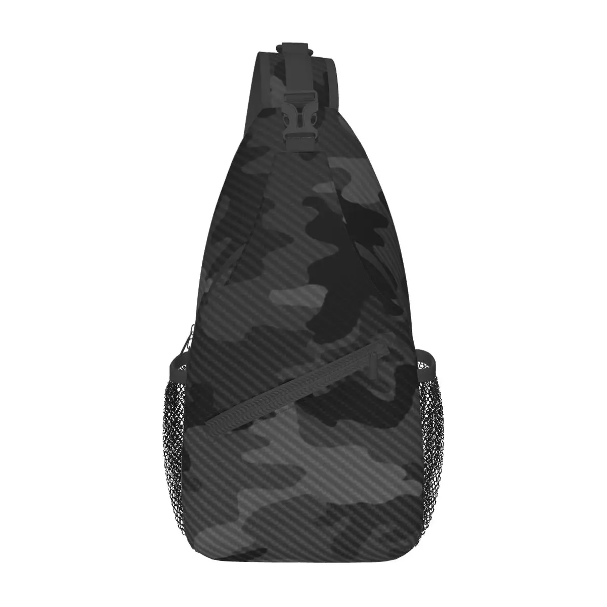 

Carbon Camouflage Design Chest Bag Fashionable Large capacity Out Cross chest bag Customizable