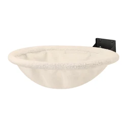 Space-Saving Foldable Wall-Mounted Cat Hammock for Sleeping, Playing, and Climbing (WHITE)