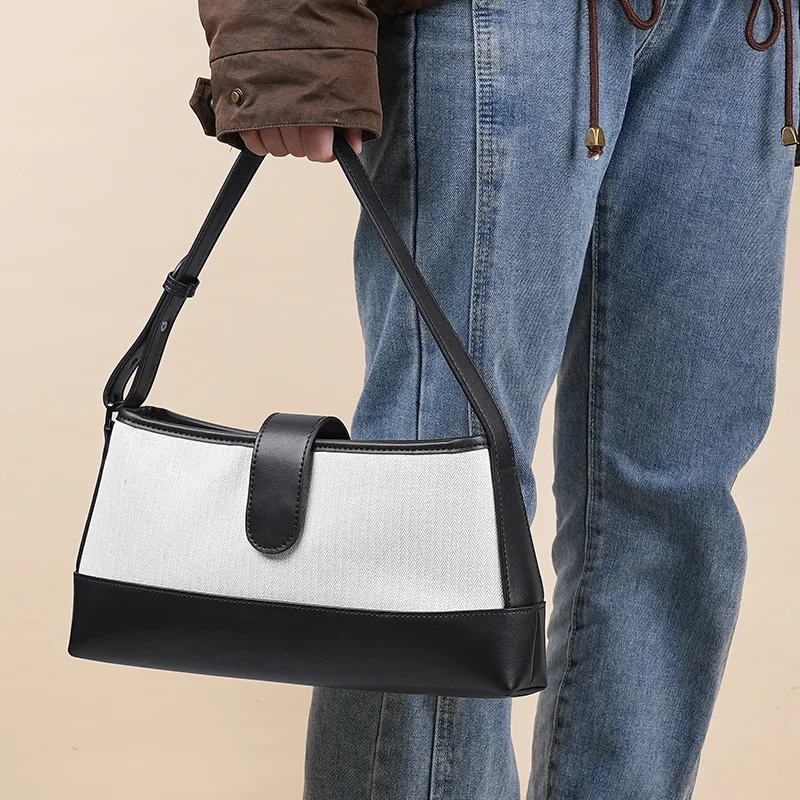 Crossbody Shoulder Hand Bag Cowhide Handbag Women's Y2k True Leather Top Layer Chain Highquality Versatile Underarm RetroFashion