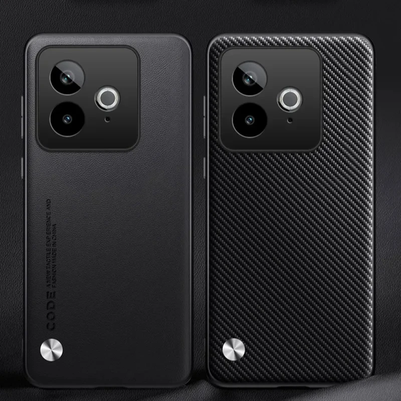 Sleek Matte Silicone Leather Phone Case - Soft Bumper Cover