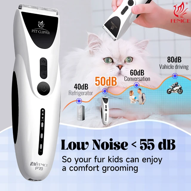 Fenice Dog Hair Clipper Electric Low Noise Machine Pet Grooming Rechargeable Trimmer Shaver Set 1