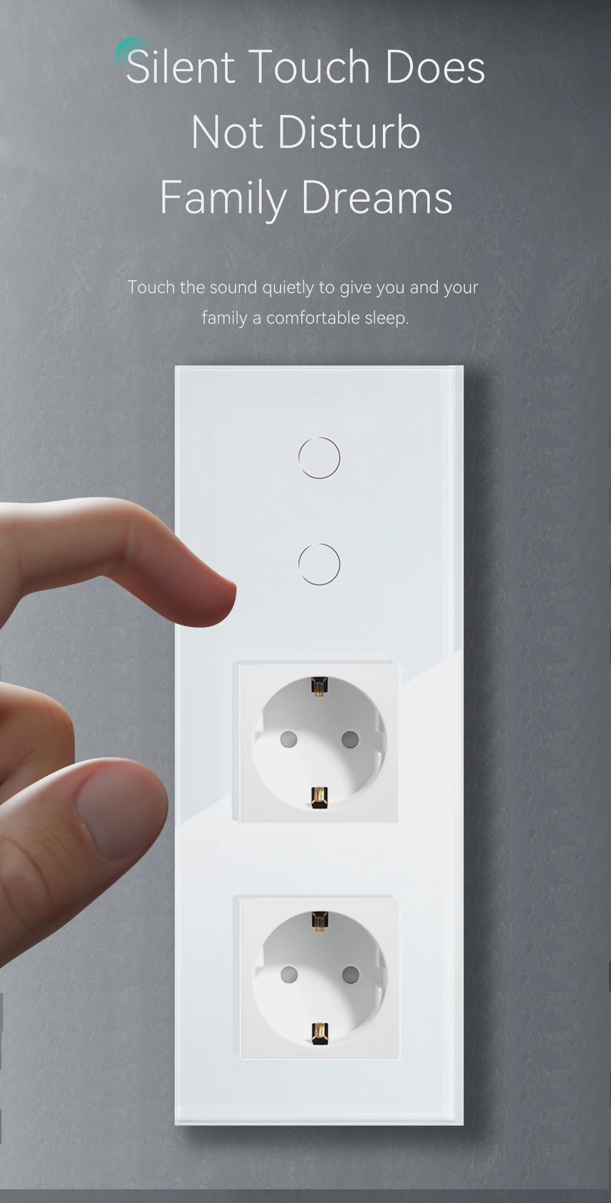 Tomadas de Parede, LED Switches, Crystal Glass