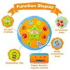Baby 4 in 1 Tummy Time Crawling Toy Early Learning Sea Animals Sensory Toy Light Up Musical Projector for Infant Toddler Gifts 4