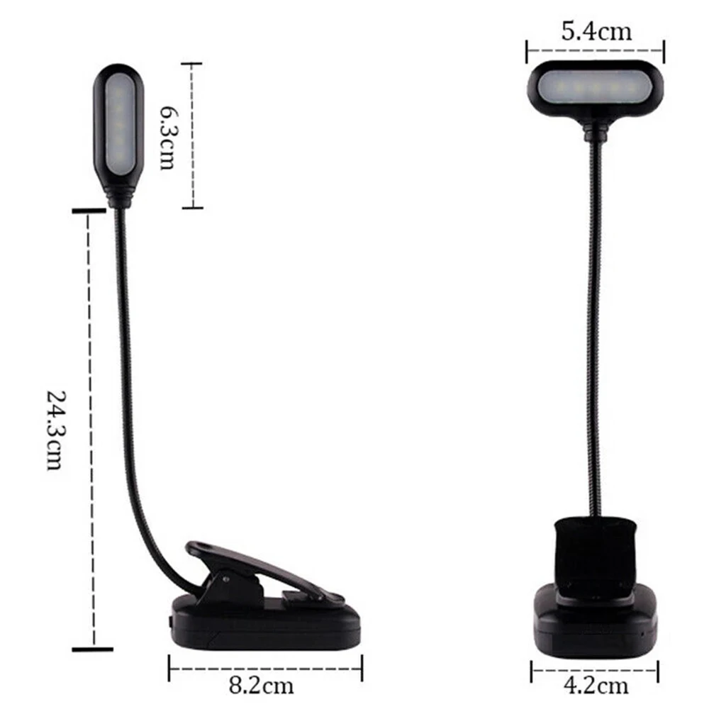 LED Eye Protection Book Night Light Adjustable Mini Clip-On Study Desk Lamp Battery Powered Flexible for Travel Bedroom Reading led light,night light,book light,mini night light,mini led light