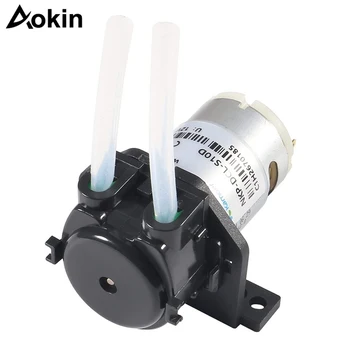 Water Pump 12V DC Peristaltic Pump Dosing Head Pump with Connector for Arduino Aquarium Lab Analytic DIY