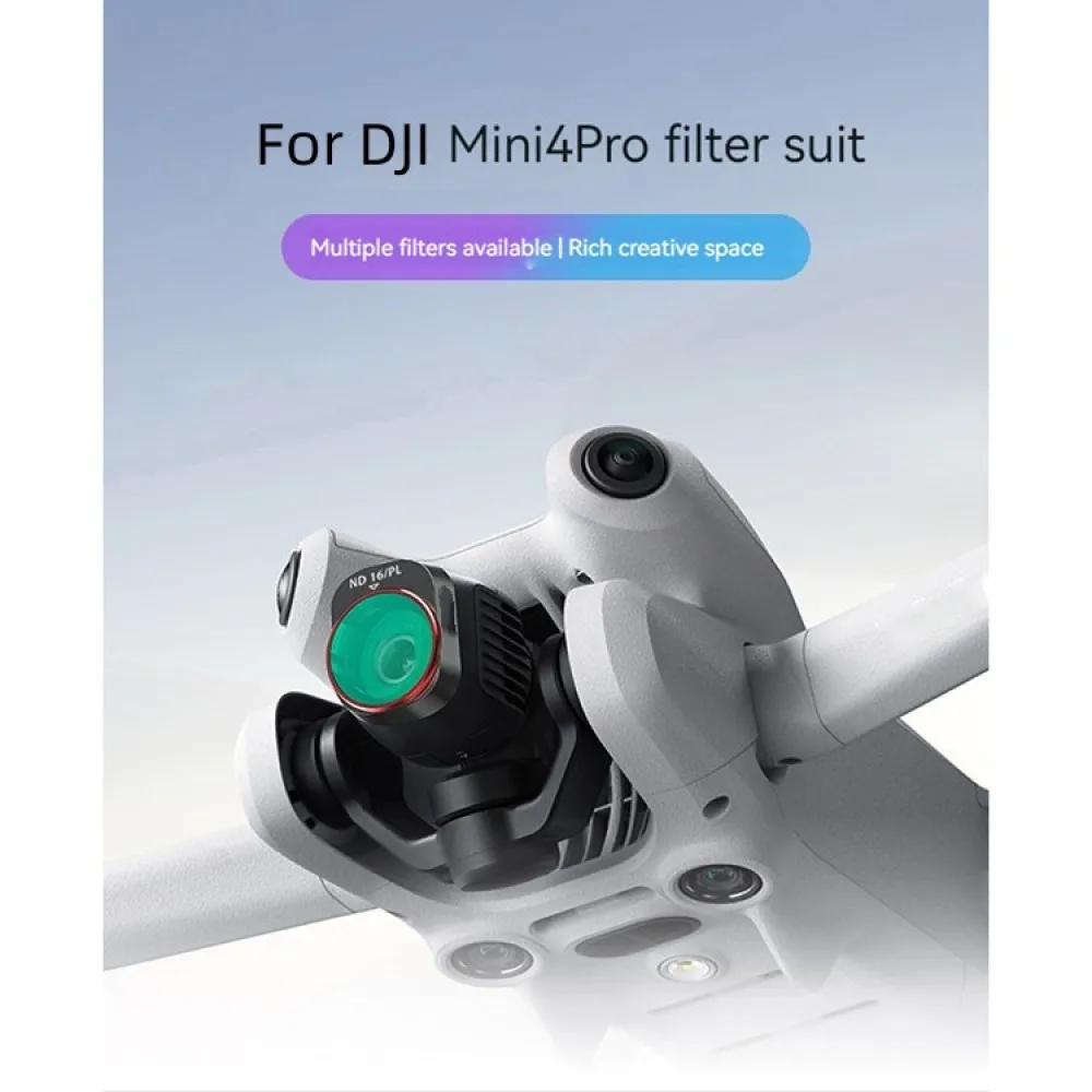Description Picture 2 of item6 Pcs For DJI Mini 4 Pro Drone Rotary Filter Films Kit ND8/16/32/64/128PL CPL Filters Six-piece Set Drone Accessories Lens Parts