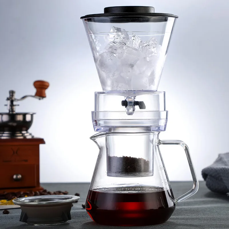 

Dutch Percolators Maker Glass Coffee Filter Iced Machine Drip Pots Ice Dripper Regulatable Brewer Brew Pot Cold