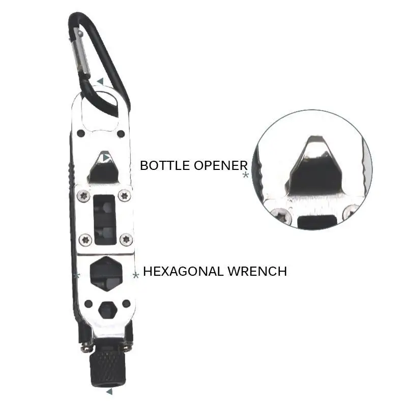 Multifunctional Screwdriver Stainless Steel Pocket Keychain Tools Outdoor Camping travel EDC Survival Equipment