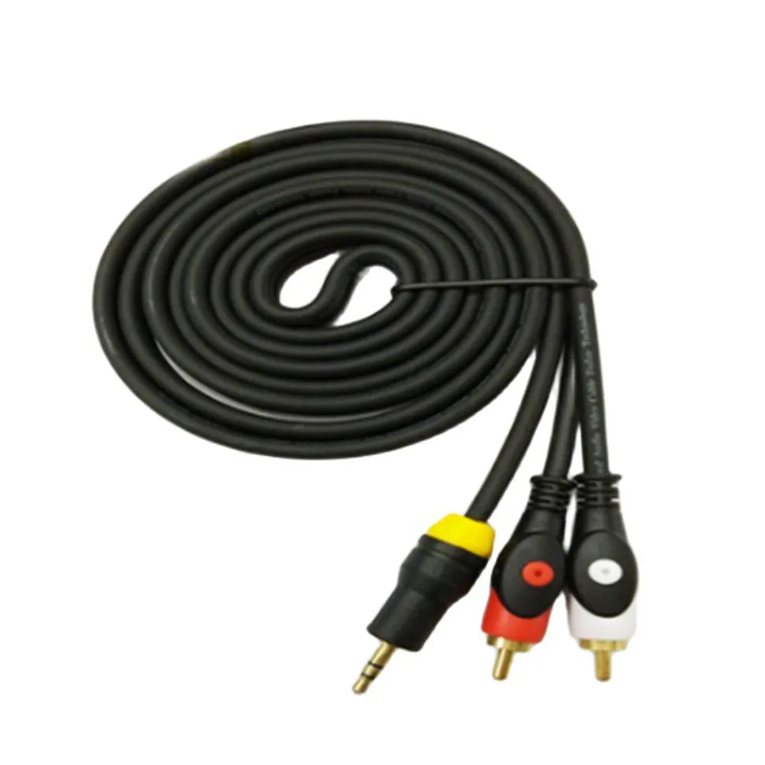 

Copper Audio Cable Connector 3.5mm Male to 2RCA Adapter 3m Long