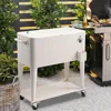 Rolling Ice Chest 80 Quart,Portable 6