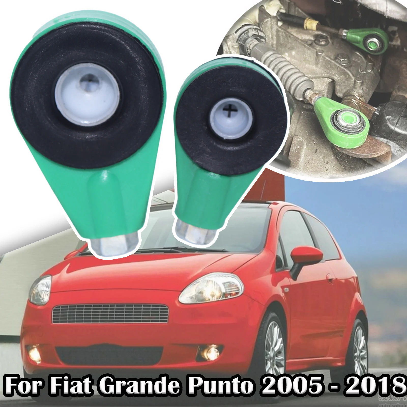 For Fiat Grande Punto 2005-Manual Gearbox Shift Cable Linkage Bushing Repair Kit Shifter Lever Selector Connect Both End