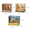 DIY Wooden Miniature Model Kit Van Gogh's Bedroom Casa Doll Houses 3D Puzzle Dollhouse With Furniture for Friends Birthday Gifts 6