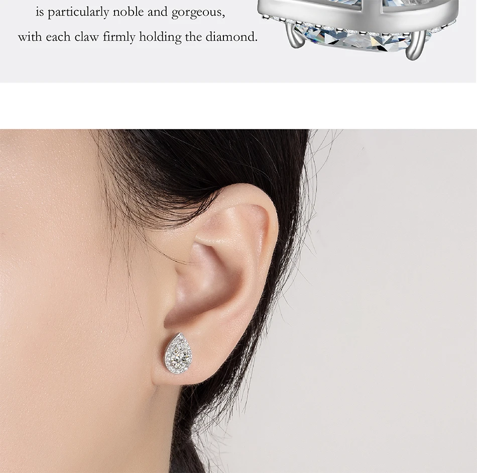 PERFANY Moissanite Earrings certificate