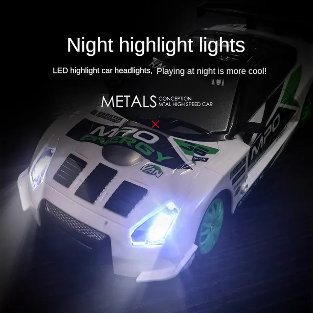 2.4G RC CAR With LED Light 4WD Remote Control Drift Cars Professional Racing Toys GTR Model AE86 for Children Christmas Gifts 5