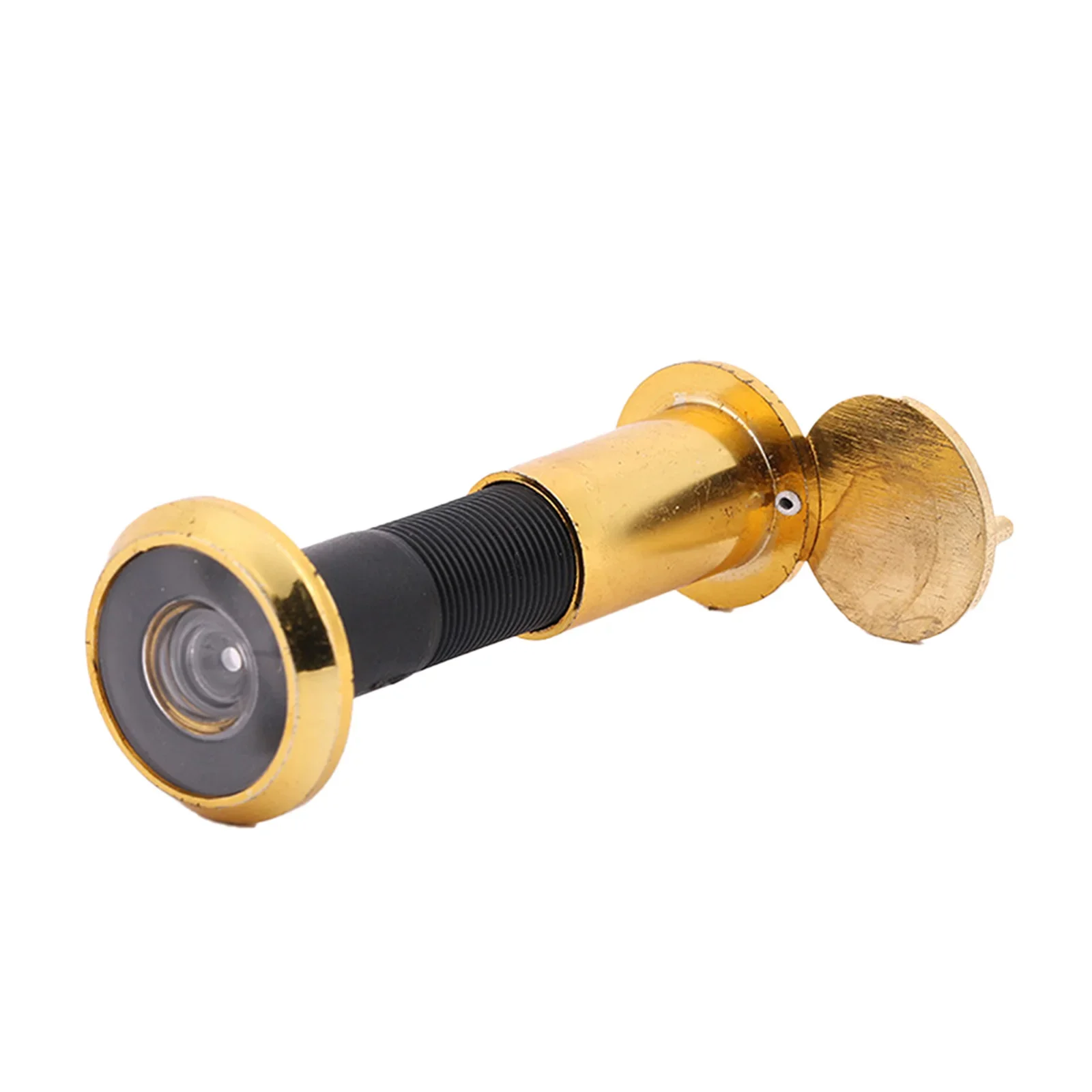 Door Peephole 1 Pcs 220 Degree Door Peephole Viewer Wide Angle Eye Sight Hole Glass Lens Adopts Adjustable Threaded Pipe For Security Doors