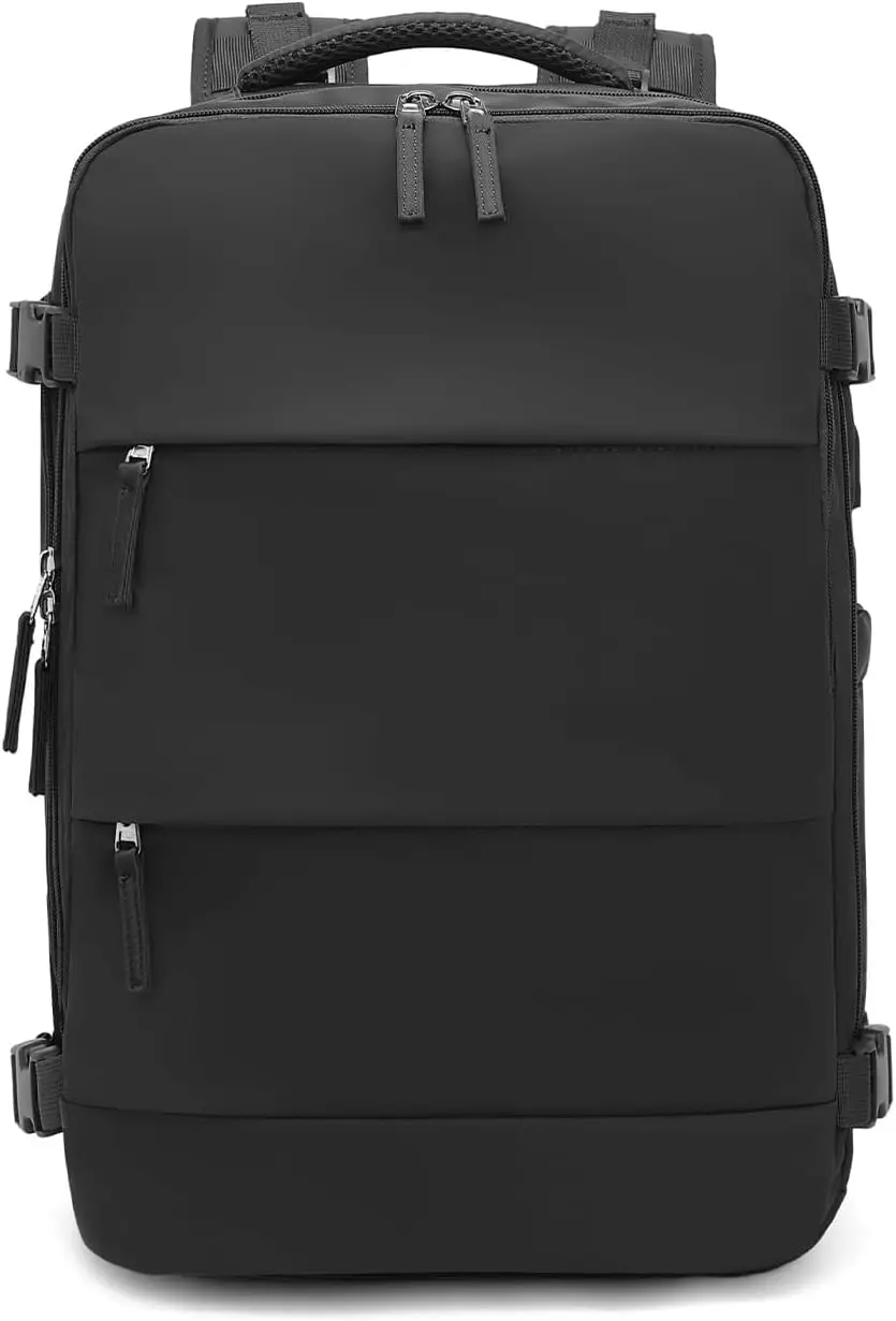KONO 25L Large Capacity Waterproof Travel Backpack With Wet Dry Separation Pocket USB Charging Port Sturdy Nylon Lightweight Minimalist Outdoor Casual Daypack 42x30x20cm