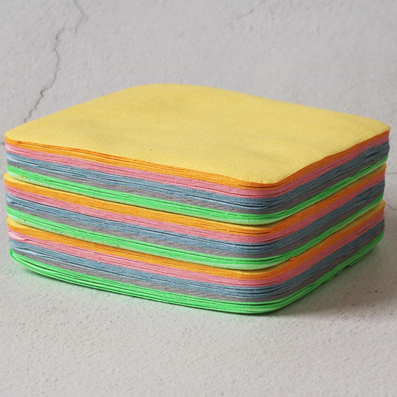 

10pcs/set 14*14cm Color Cleaning Eyeglasses Cloth Camera Computer Screen Microfiber Suede Glasses Cleaner Cloth Accessories