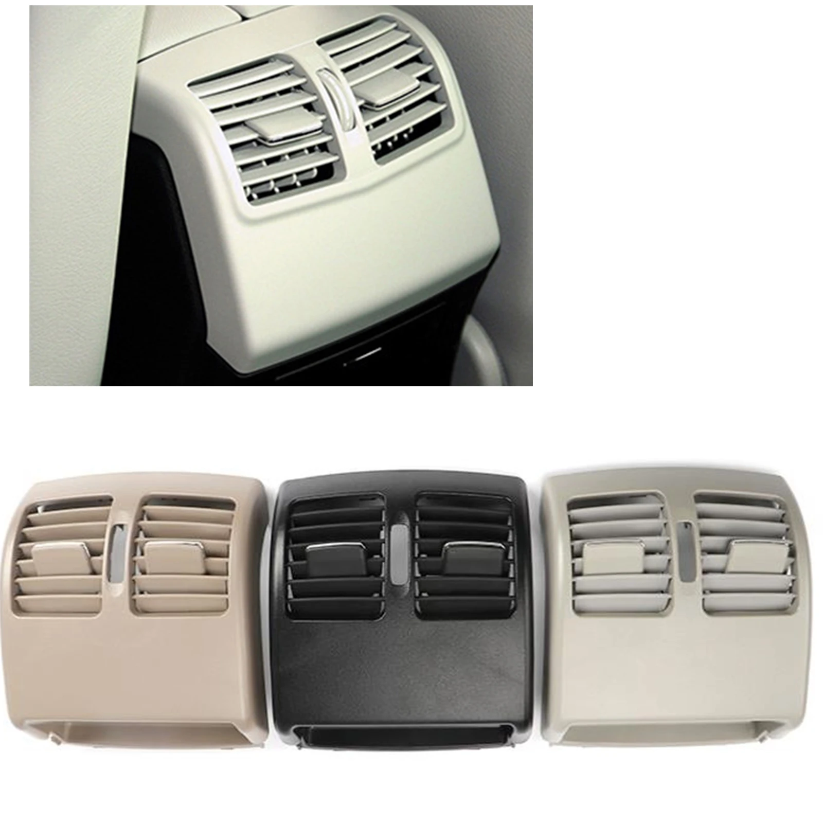 Rear A/C Air Vent Outlet Grill Cover For Mercedes Benz E W212 2012 2015
