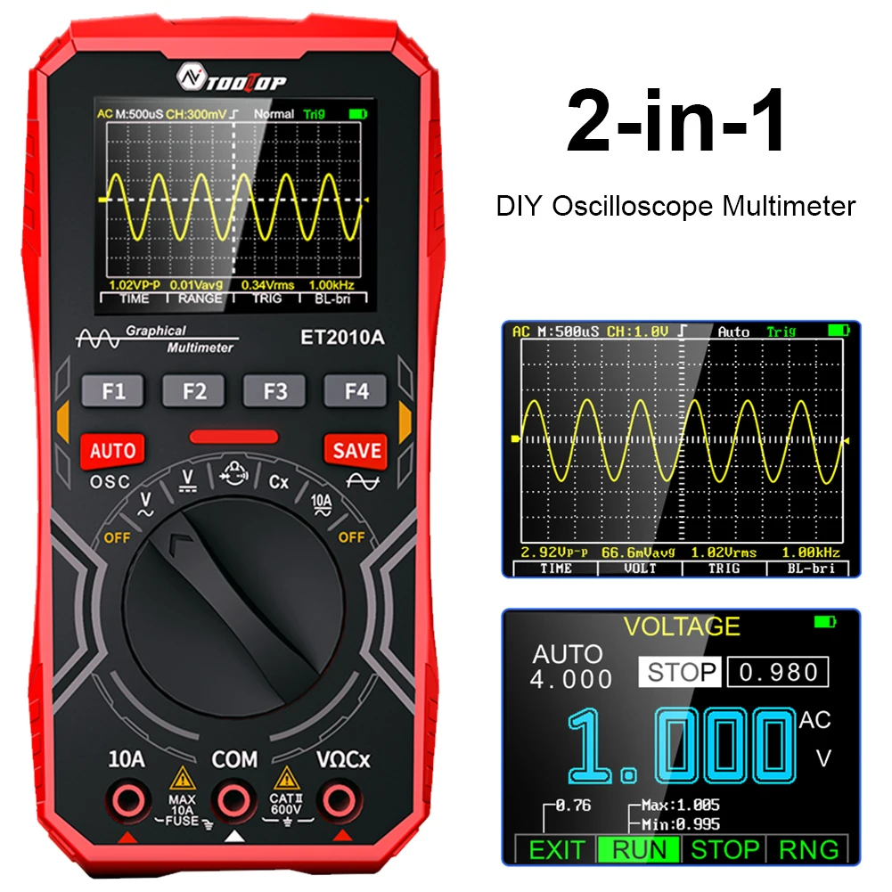 Osciloscópio E Multimetro Digital Mustool Mt8206 2 In 1 - Multímetro - Magazine Luiza