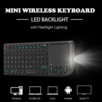 2.4G Wireless Keyboard with Backlight & Touchpad 1