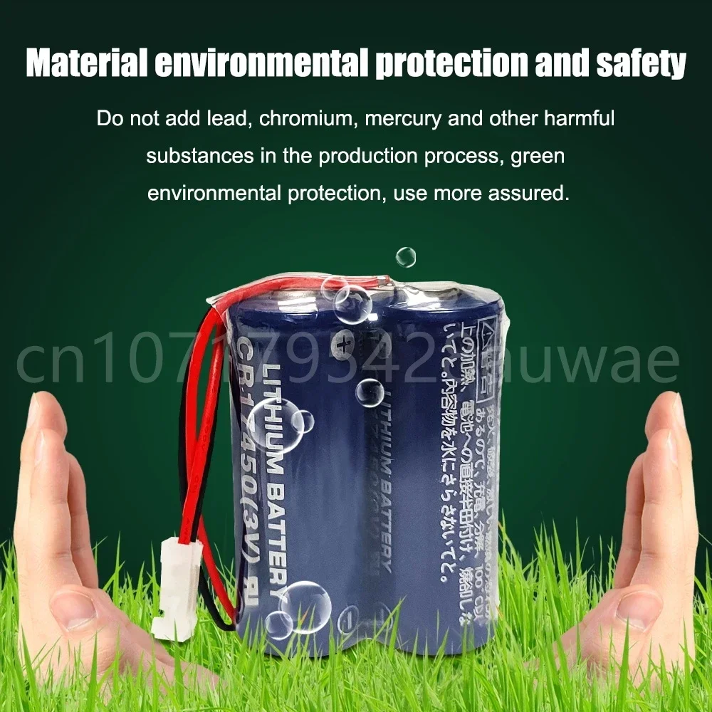 10PCS CR17450 3V 2600mah Original Battery Pack CR17450SE Lithium Battery PLC Industrial Control Li-ion with Plug