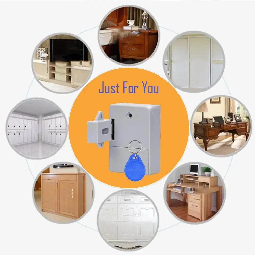 DIY Smart Sensor RFID Hidden Safety Digital Cabinet Lock/Electronic Drawer Locks Invisible Sensor Lock For Wardrobe Furniture security cabinet lock